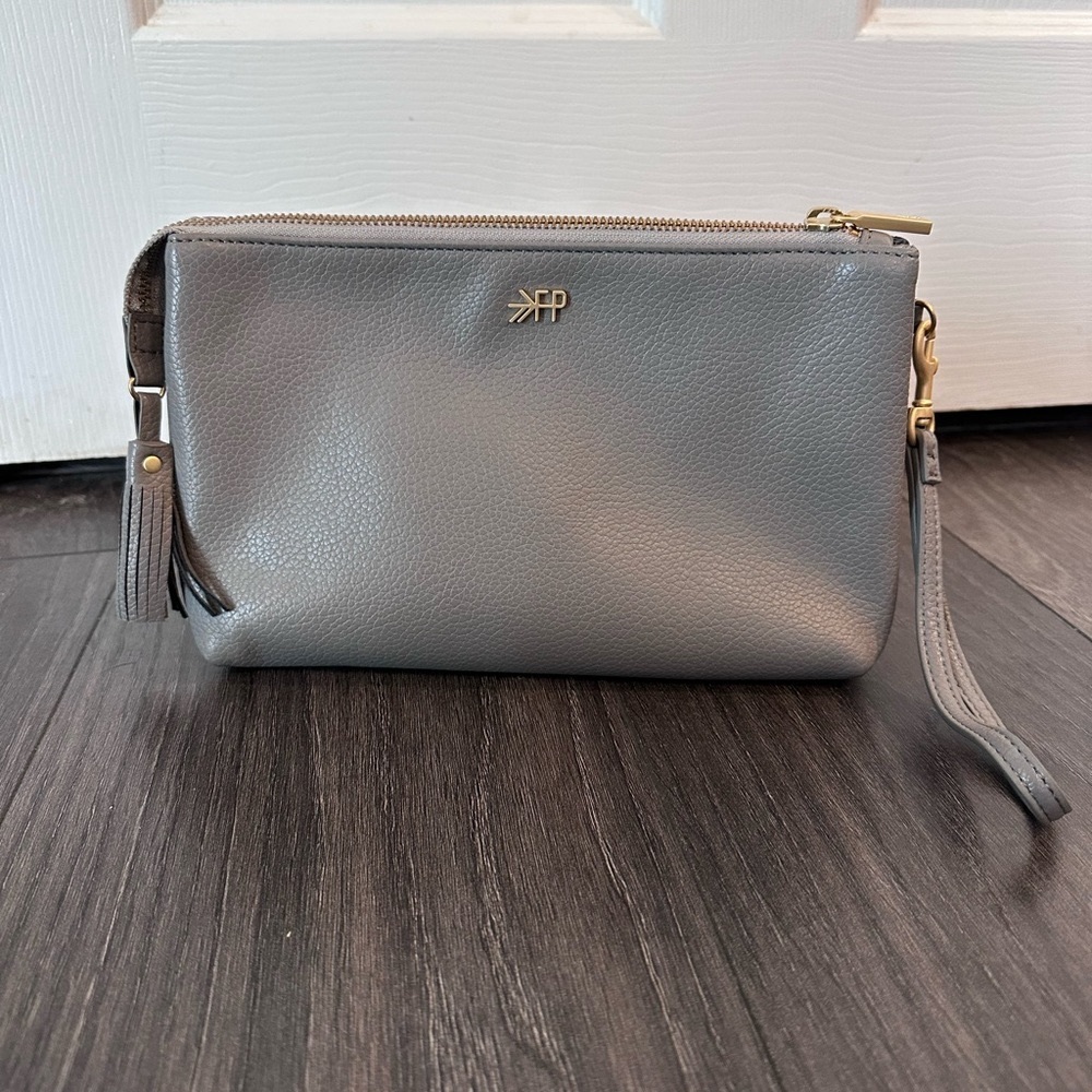 Freshly Picked - stone classic zip pouch